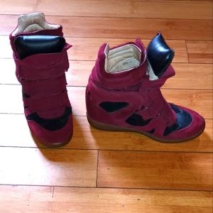 Genuine 100% Authentic Isabel Marant Beckett Wedge Sneaker sz 41